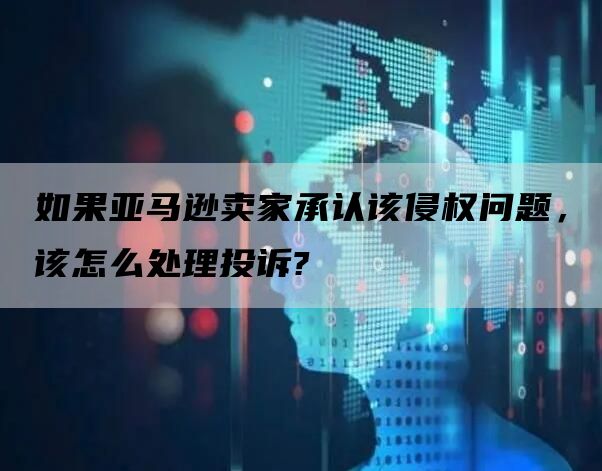 如果亚马逊卖家承认该侵权问题，该怎么处理投诉?